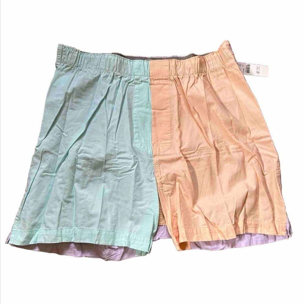 NWT J CREW Boxer Underwear Color Block Size M 100% Cotton